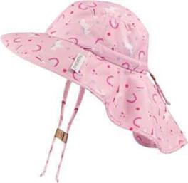 Flapjackkids Παιδικό Καπέλο Υφασμάτινο Αντηλιακό Unicorn Ροζ