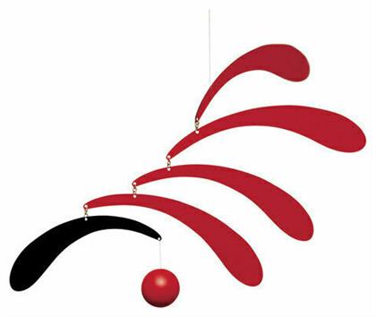Flensted Mobiles Παιδικό Διακοσμητικό Μόμπιλε Δωματίου Κόκκινο Απαλός Ρυθμός 30εκ.