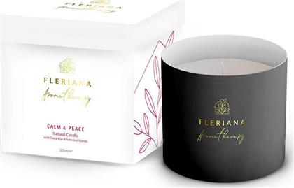 Fleriana Αρωματικό Κερί Σόγιας σε Βάζο με Άρωμα Calm & Peace 235gr