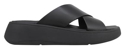 Flip Flop Δερμάτινα Σανδάλια Μαύρα
