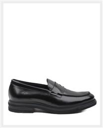 Fluchos Belgas Sierra Δερμάτινα Ανδρικά Loafers σε Μαύρο Χρώμα από το Tsakiris Mallas