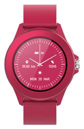 Forever Colorum CW-300 Smartwatch με Παλμογράφο (Magenta)