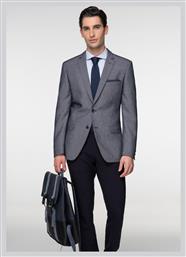 Fragosto Σακάκι Blazer της σειράς Square - FRB23 3793 019 002 Grey Blue από το Silenzio