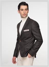 Fragosto Σακάκι Blazer της σειράς Square - FRB23 3799 019 009 Brown από το Silenzio