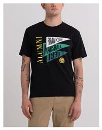 Franklin & Marshall Ανδρικό T-shirt Μαύρο με Λογότυπο από το Z-mall