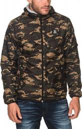 Franklin & Marshall Bomber Classic Camouflage Αντιανεμικό Με Κουκούλα από το Factory Outlet