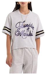 Franklin & Marshall Γυναικείο T-shirt Γκρι