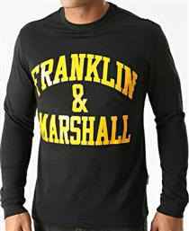 Franklin & Marshall Ανδρική Μπλούζα Μακρυμάνικη Μαύρη από το Buldoza