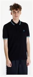 Fred Perry Ανδρική Μπλούζα Κοντομάνικη Polo Μαύρη από το Tobros