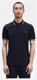 Fred Perry Twin Tipped Ανδρικό T-shirt Κοντομάνικο Polo Μπλε από το Spartoo