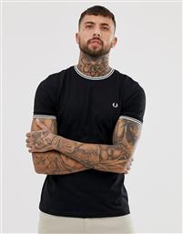 Fred Perry twin tipped t-shirt in black από το Asos