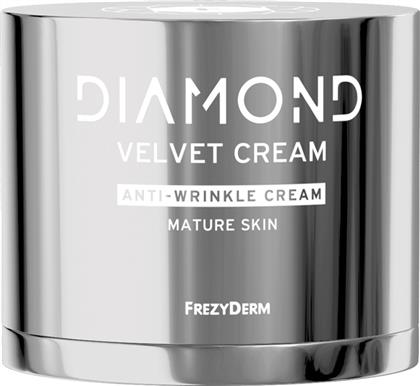 Frezyderm Diamond Velvet Κρέμα Προσώπου για Ενυδάτωση, Αντιγήρανση & Σύσφιξη με Υαλουρονικό Οξύ 50ml