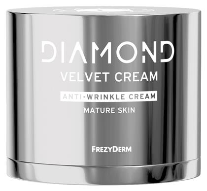 Frezyderm Diamond Velvet Κρέμα Προσώπου για Ενυδάτωση, Αντιγήρανση & Σύσφιξη με Υαλουρονικό Οξύ 50ml