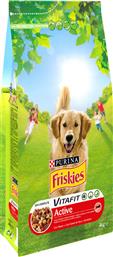 Purina Friskies Vitafit Active 4kg Ξηρά Τροφή για Ενήλικους Σκύλους με Μοσχάρι