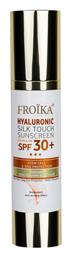 Froika Hyaluronic Silk Touch Αδιάβροχη Αντηλιακή Κρέμα Προσώπου SPF30 50ml