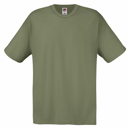 Fruit of the Loom Original T Ανδρικό Διαφημιστικό T-shirt Κοντομάνικο Classic Olive