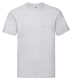 Fruit of the Loom Original T Ανδρικό Διαφημιστικό T-shirt Κοντομάνικο Heather Grey από το Blooza