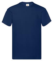 Fruit of the Loom Original T Ανδρικό Διαφημιστικό T-shirt Κοντομάνικο σε Navy Μπλε Χρώμα από το Blooza