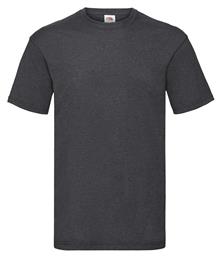 Fruit of the Loom Valueweight T Ανδρικό Διαφημιστικό T-shirt Κοντομάνικο Dark Heather Grey από το Blooza