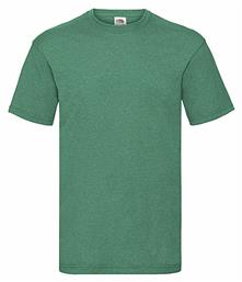 Fruit of the Loom Valueweight Τ Ανδρικό Διαφημιστικό T-shirt Κοντομάνικο Heather Green από το Blooza