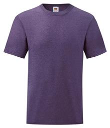 Fruit of the Loom Valueweight Τ Ανδρικό Διαφημιστικό T-shirt Κοντομάνικο Heather Purple από το Blooza