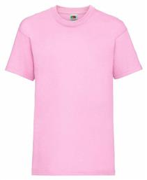 Fruit of the Loom Valueweight Τ Ανδρικό Διαφημιστικό T-shirt Κοντομάνικο Light Pink από το Blooza