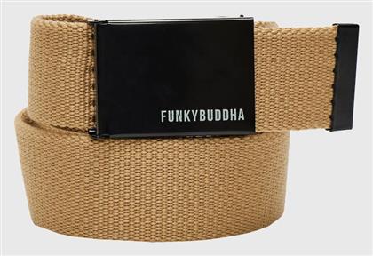 Funky Buddha Ανδρική Ζώνη Υφασμάτινη Ιμάντας Μπεζ