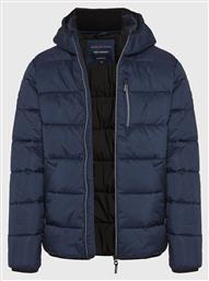 Funky Buddha Ανδρικό Μπουφάν Puffer Navy Μπλε