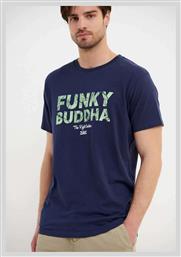 Funky Buddha Ανδρικό T-shirt Κοντομάνικο Cobalt