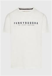 Funky Buddha Ανδρικό T-shirt Κοντομάνικο Λευκό από το Outletcenter