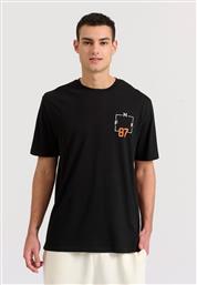 Funky Buddha Ανδρικό T-shirt Κοντομάνικο Μαύρο