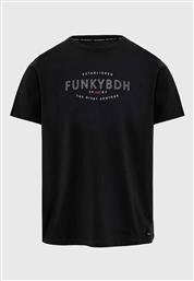 Funky Buddha Ανδρικό T-shirt Κοντομάνικο Μαύρο από το Outletcenter