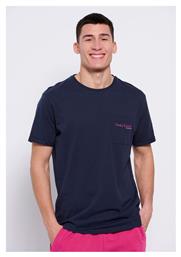 Funky Buddha Ανδρικό T-shirt Navy Μπλε Μονόχρωμο από το Outletcenter