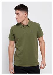 Funky Buddha Ανδρικό T-shirt Polo Χακί