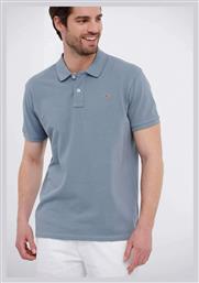 Funky Buddha Ανδρικό T-shirt Polo Dusty Blue