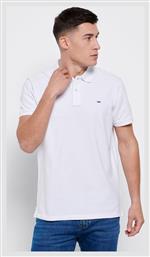 Funky Buddha Ανδρικό T-shirt Polo Λευκό