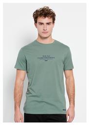 Funky Buddha Ανδρικό T-shirt Πράσινο με Λογότυπο από το Outletcenter