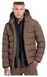 Funky Buddha Μπουφάν Puffer Olive brown από το Funky Buddha