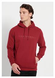 Funky Buddha Φούτερ Cranberry Red με Κουκούλα