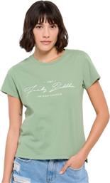 Funky Buddha Γυναικείο Αθλητικό T-shirt Πράσινο