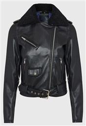 Funky Buddha Γυναικείο Biker Jacket Μαύρο