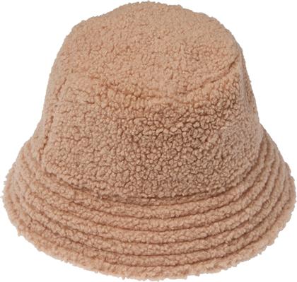 Funky Buddha Γυναικείο Γούνινο Καπέλο Bucket Μπεζ