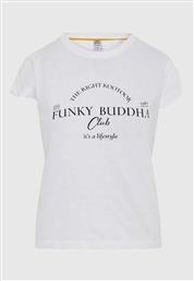 Funky Buddha Γυναικείο T-shirt Λευκό