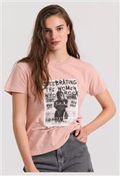 Funky Buddha Γυναικείο T-shirt Ροζ από το Funky Buddha