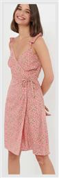 Funky Buddha Midi Καλοκαιρινό All Day Φόρεμα Κρουαζέ Dusty Pink από το Outletcenter