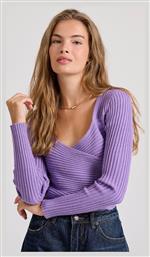 Funky Buddha Πουλόβερ Λιλά FBL010-106-09-ROYAL-LILAC