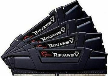 G.Skill Ripjaws V 128GB DDR4 RAM με 4 Modules (4x32GB) και Ταχύτητα 4000 για Desktop