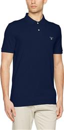 Gant Ανδρικό T-shirt Κοντομάνικο Polo Navy από το Koolfly
