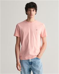 Gant Ανδρικό T-shirt Κοντομάνικο Ροζ από το Altershops