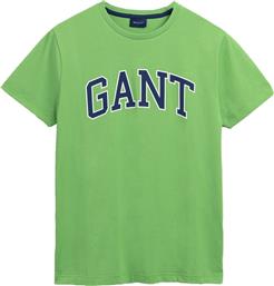 Gant Ανδρικό T-shirt Πράσινο με Λογότυπο